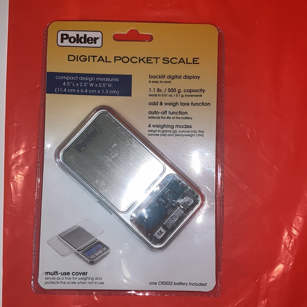 Polder Digital Pocket Scale Silver